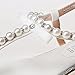 SheSole Womens Gladiator Flat Sandals Pu Leather Wedding Pearls Rhinestone Cute Comfortable Shoes