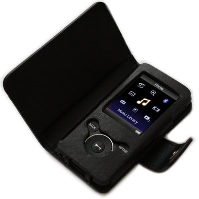 EASYi - Leather Wallet case for Sony Walkman NWZ-S738FB 8GB