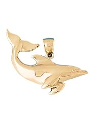 CleverEves 14K Gold Pendant Dolphins 5.4 - Gram(s)