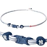 Phiten Titanium X30 New York Yankees Mlb Team Necklace - 18