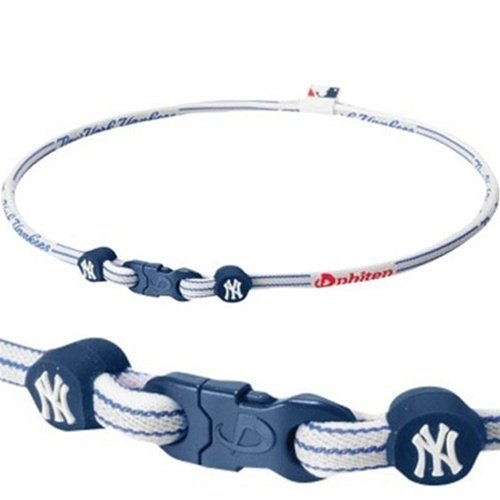 Phiten Titanium X30 New York Yankees Mlb Team Necklace - 18