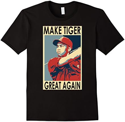 Men's Make Tiger Great Again shirt XL Black