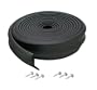 M-D Building Products 3723 Garage Door Bottom Rubber, 9 Feet, Black