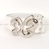 Butterfly Metal Buckle Waist Belt Chain White