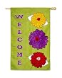 Zinnia Welcome Garden Size Flag
