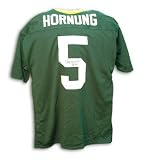 Autographed Paul Hornung Notre Dame Green Jersey Inscribed Ht '56