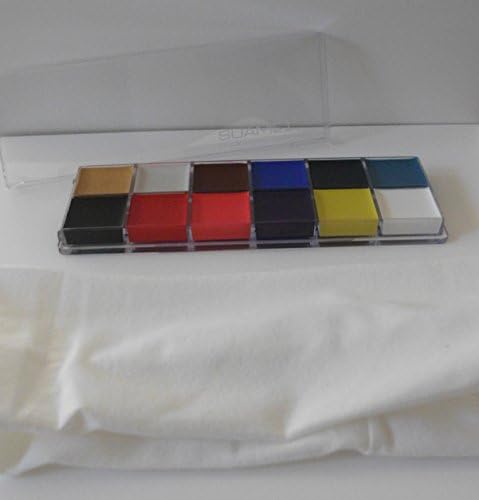 Professional Makeup for Face and Body 12 colors palette . 12 colors Face and Body Paint. Art Makeup Palette Set. Makeup Artist Paints . PLUS A HAIR BAND