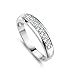 [Mother's Day]Yoursfs 18k White Gold Plated Use Clear Austrian Crystal Nickel Free Engagement Ring For Mother's Day Gift