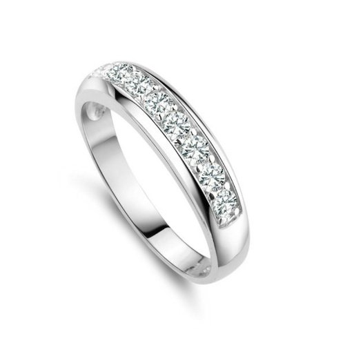 [Mother's Day]Yoursfs 18k White Gold Plated Use Clear Austrian Crystal Nickel Free Engagement Ring For Mother's Day Gift