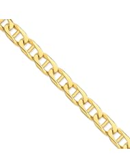 14K Yellow Gold, 11mm Anchor Link Bracelet - 8 Inch
