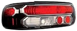 Chevrolet 1994-1996 Impala SS Tail Lamps/ Lights, Crystal Eyes Bermuda Black Black Trim Euro Performance 1 SET RH & LH 1994,1995