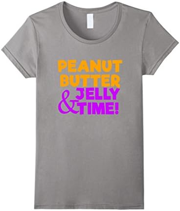 Women's Peanut Butter Jelly Time T-Shirt Medium Slate