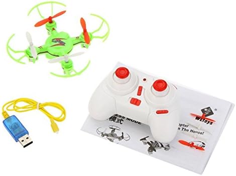 P Plater® Wltoys V646 2.4G 4CH 6-Axis Super Mini UFO Gyro Nano-sized Headless Mode Quadcotper RTF with Propeller Protector,Color Green