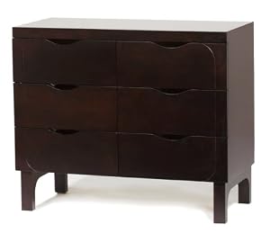 Argington Organic Bam Six Drawer Dresser, Ebony