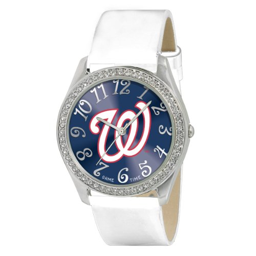 Game Time Women's MLB-GLI-WAS Glitz Classic Analog Washington Nationals Watch