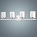CLAXY Ecopower Lighting Mordern Glass & Metal 4-Lights Wall Sconce