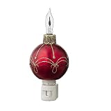 Lights in the Night Red Ball Ornament Bubble Night Light