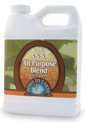 Down To Earth Organic All Purpose Liquid Fertilizer 5-5-5 - Quart #13555