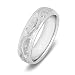 14k White Gold Atique Men\'s Wedding Band, 7mm
