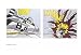 Kitchen & Housewares : Whaam! a B (Diptich) by Roy Lichtenstein. Art Print Poster FRAME IT.. 31 inches width by 23.5 inches height. Highest Quality Art Poster Print