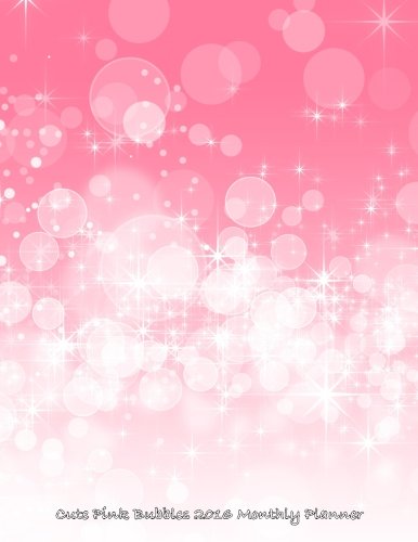 Cute Pink Bubbles 2016 Monthly Planner