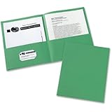 Avery Two-Pocket Folders, Green, Box of 25 (47987)