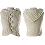 ROMEO & JULIET COUTURE Hooded Fur Crochet Sweater Vest