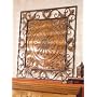 36" Square Roman Tuscan Scroll Leaf Iron Wall Art Sculpture