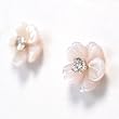 Designers Selection (デザイナーズセレクション) ピアス 14K ピンク シェル キュービック UPG60001A
