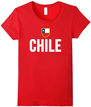 Women's CHILE T-shirt 2016 National Tee Chilean Flag Men Women Kids Small Red