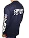 FDNY Long Sleeve Officially Licensed Keep Back 200 Feet T-Shirt Navy