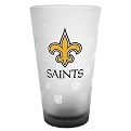New Orleans Saints Frosted Pint Glasses Set of 2