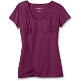 Short-Sleeve Cotton Modal V-Neck Top