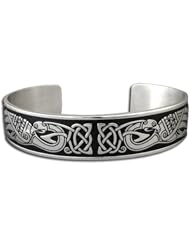 Sterling Silver Celtic Peacock Celtic Bracelet. Made in USA.