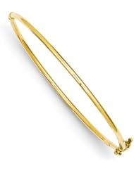 14k Yellow Gold Hinged Bracelet Bangle. Metal Wt- 2.75g