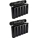 2 Black 18650 & CR123A 6 Battery Holder Storage Case for 18650 Batteries