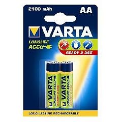 Rechargeable Power Accu R2Use AA R6 (Mignon) 2er-Pack 2100mAh Akku
