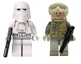 Lego Hoth Snow Trooper & Rebel Trooper (Loose) Star Wars Figures with Guns
