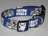 NFL Indianapolis Colts Football Dog Collar White Medium 1"