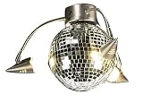 Craftmade LK55L-BN, 3-Light Rotating Disco Ball Light Kit, Brushed Nickel