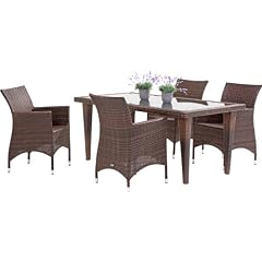 Gartenm�bel Sitzgruppe Rattan Geflecht 5-teilig "Dani Quarto"