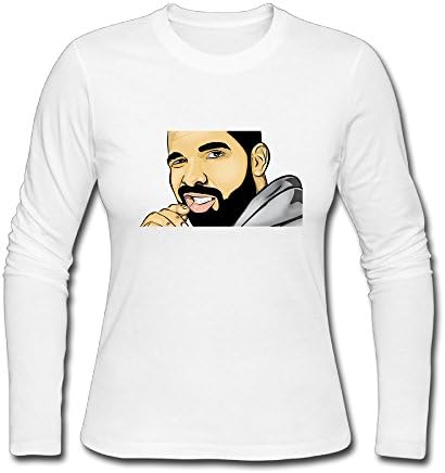 Long Sleeve Drake Cartoon Tshirt T Shirt Printing Fitted Short SleeveLady