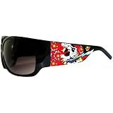 Sunglasses with Tattoo Arms....Skull, Flowers, Lightning Bolt In Black