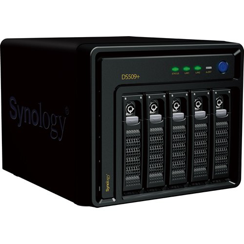 Synology Disk Station 5-Bay (Diskless) Network Attached Storage DS509+ (Black)