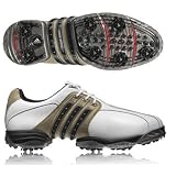 Adidas 2008 Men's Tour 360 II Golf Shoe - Running White / Dark Beige / Black - 737331