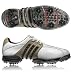 Adidas 2008 Men's Tour 360 II Wide Golf Shoe - Running White / Dark Beige / Black - 737435
