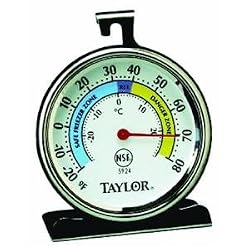 Taylor Precision 5924 Classic Freezer and Refrigerator Thermometer