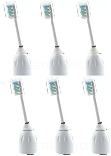 Feelmaker 6 New Replacement Toothbrush Heads Fit for Philips Sonicare Philips Sonicare Toothbrush E Series Generic Replacement Heads by Feelmaker