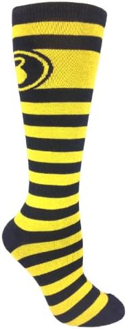 MOXY Socks Striped Kettlebell Knee-High Deadlift Socks