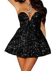 Sweetheart Sequined Polyester/Spandex Skater Dress/Prom Dress 